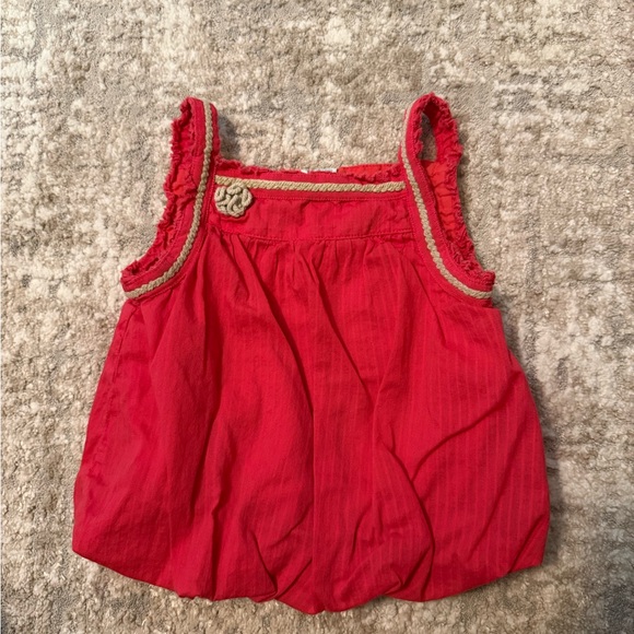 Disney Other - Disney Red Kids Bubble Blouse size 4T